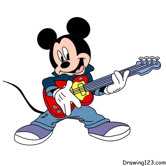 How-to-draw-a-Guitar-step-12