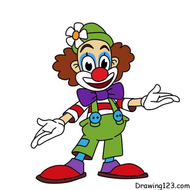 How-to-draw-a-clown-step12