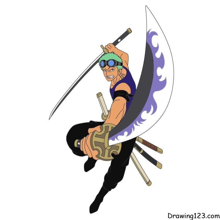 how-to-draw-Roronoa-Zoro-step-12-6