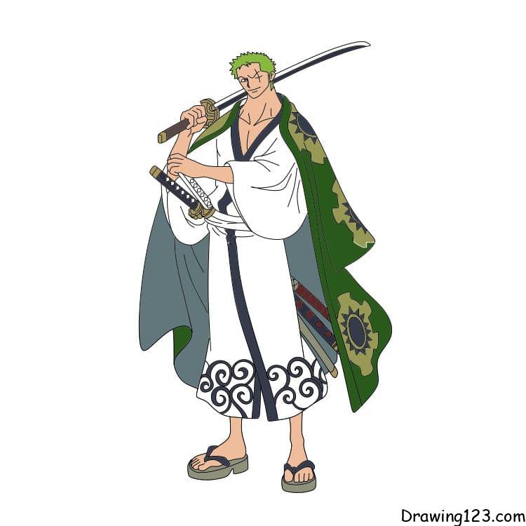how-to-draw-Roronoa-Zoro-step-15-1