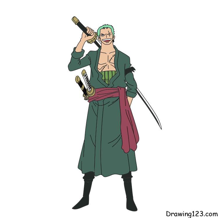 how-to-draw-Roronoa-Zoro-step-16-1