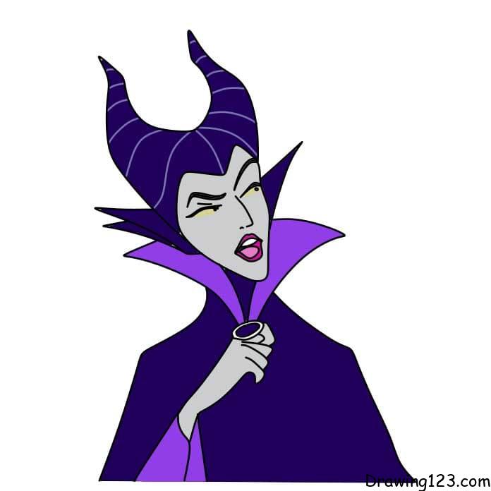 How-to-draw-Malefica-Step-7-2