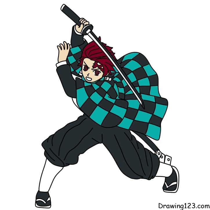 How-to-draw-Tanjiro-Step-12-3