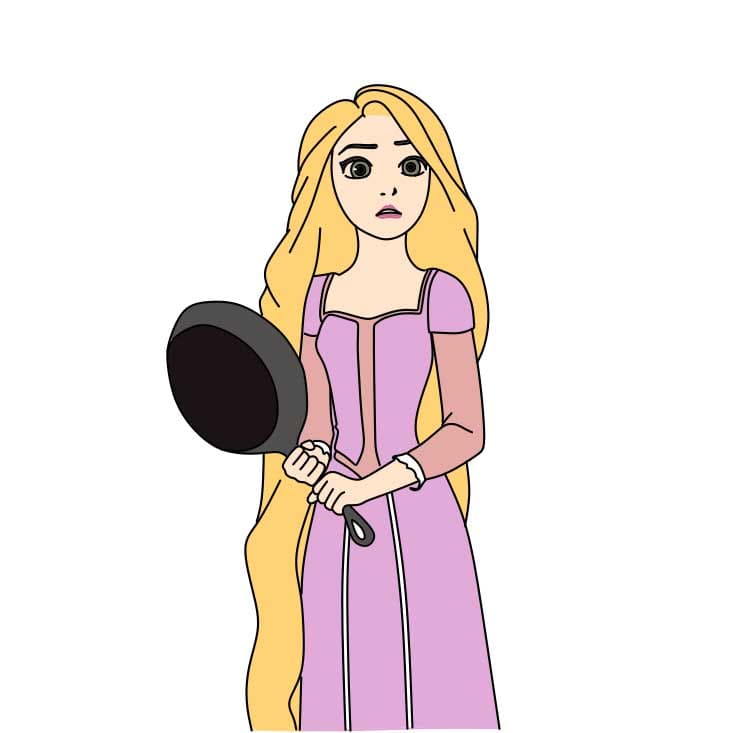 How-to-draw-a-rattan-hair-princess-Step-10