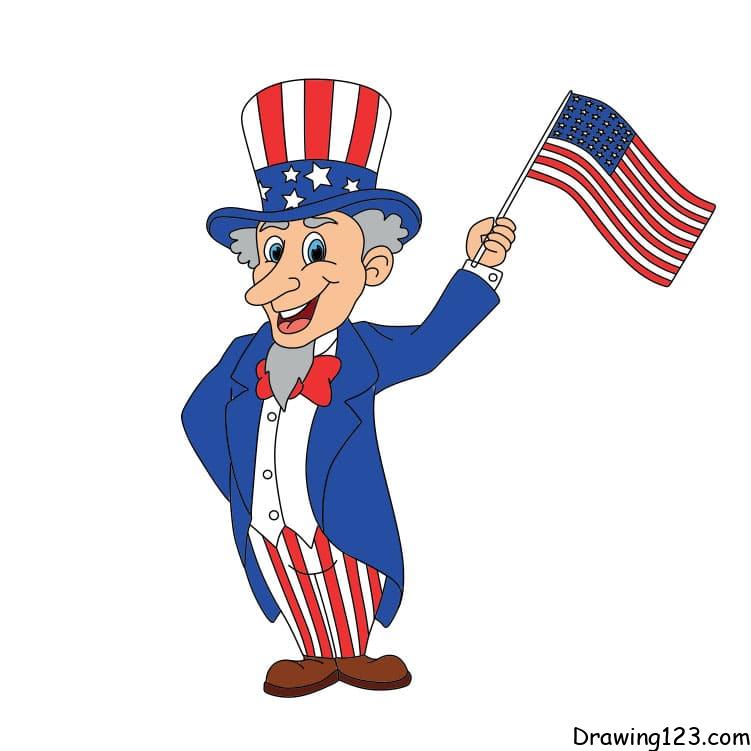 How-to-draw-the-Independence-Day-of-US-step-13-1