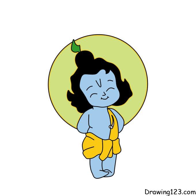 how-to-draw-Lord-Krishna-step-9-2