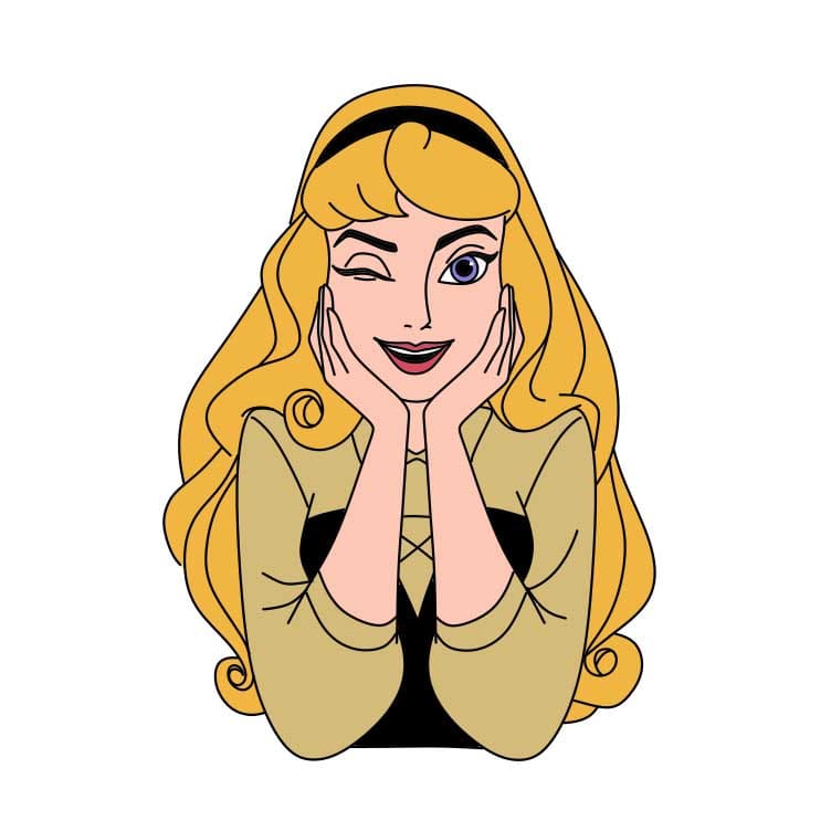 How-to-Draw-Aurora-Step-8-4