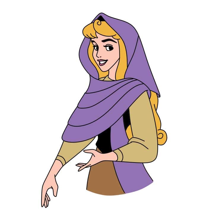 How-to-Draw-Aurora-Step-9