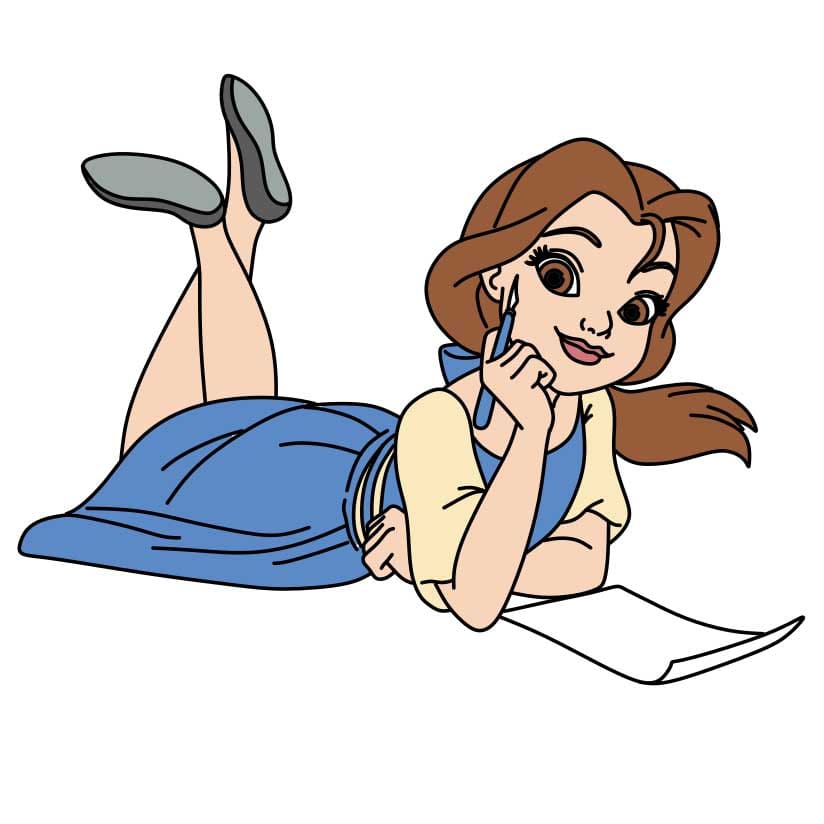 How-to-Draw-Belle-Step-11