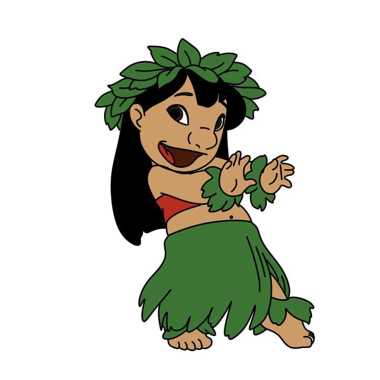 How-to-Draw-Lilo-Pelekai-Step-10