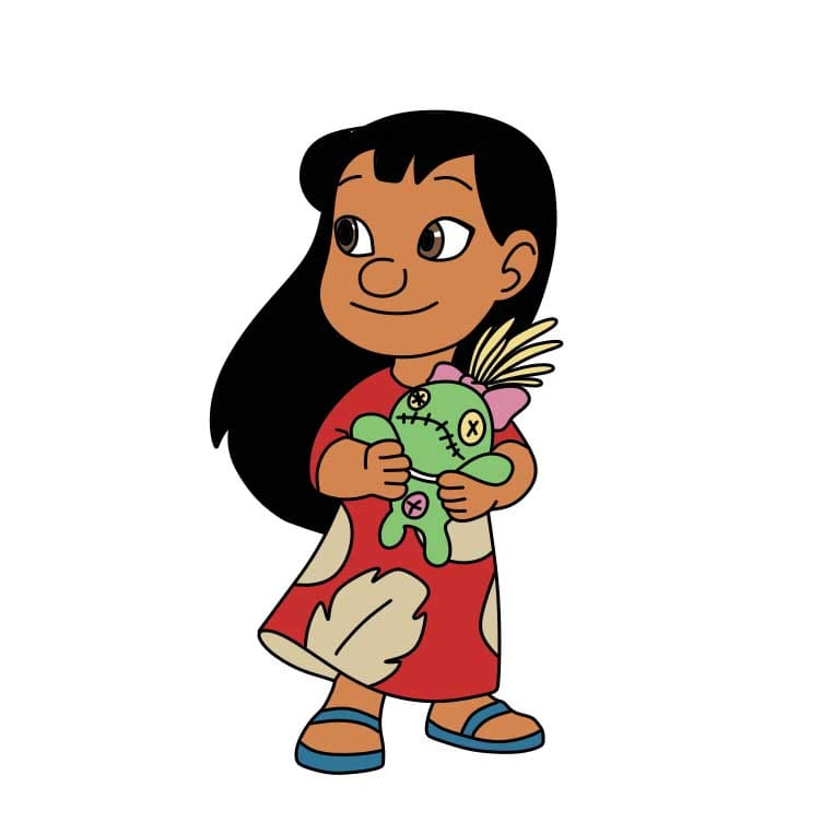 menggambar Lilo Pelekai