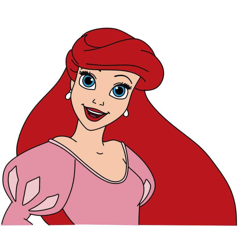 How-to-Draw-Mermaid-Ariel-Step-8-6