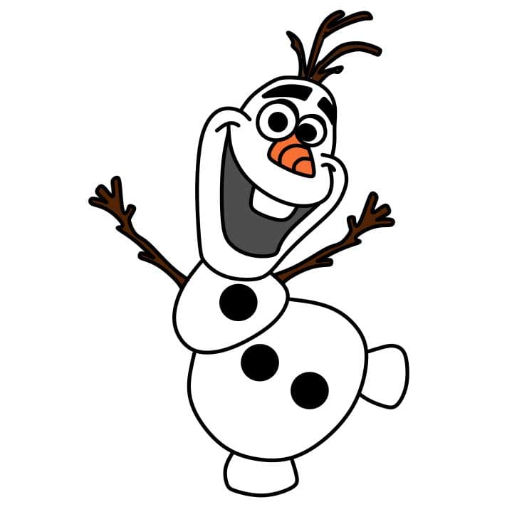 menggambar Olaf