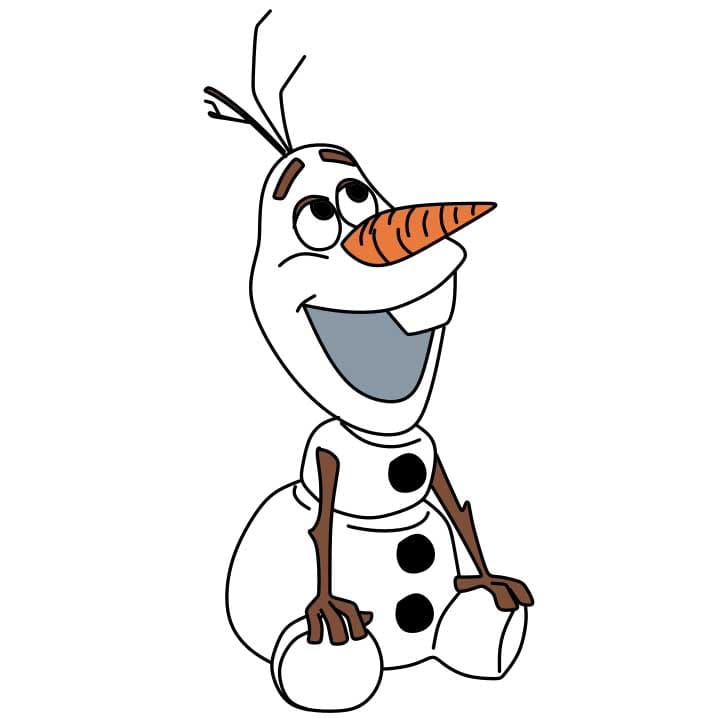 How-to-Draw-Olaf-Step-9