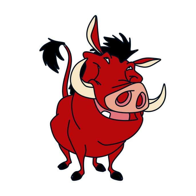 menggambar Pumbaa