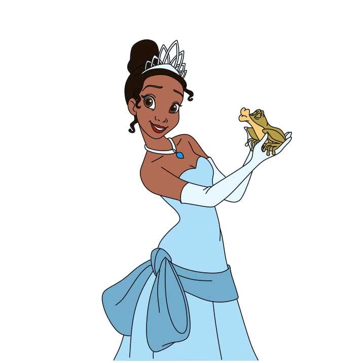 How-to-Draw-Tiana-Step-10