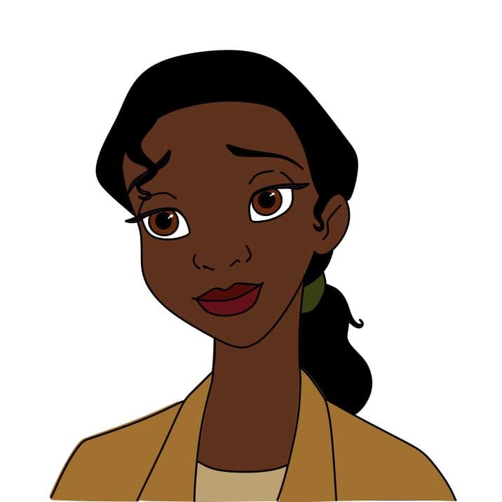 How-to-Draw-Tiana-Step-6-3