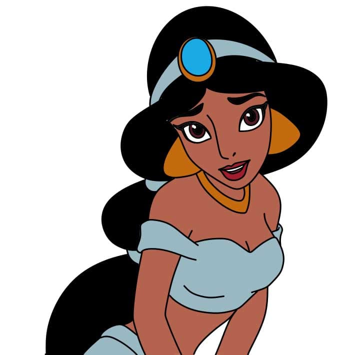 How-to-draw-Jasmine-Step-9-2