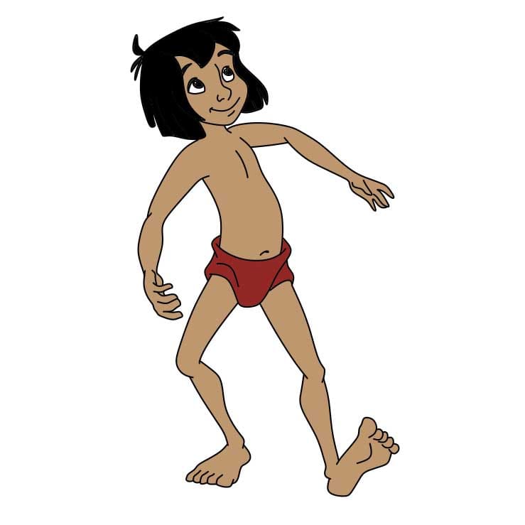 How-to-draw-Mowgli-Step-8-3