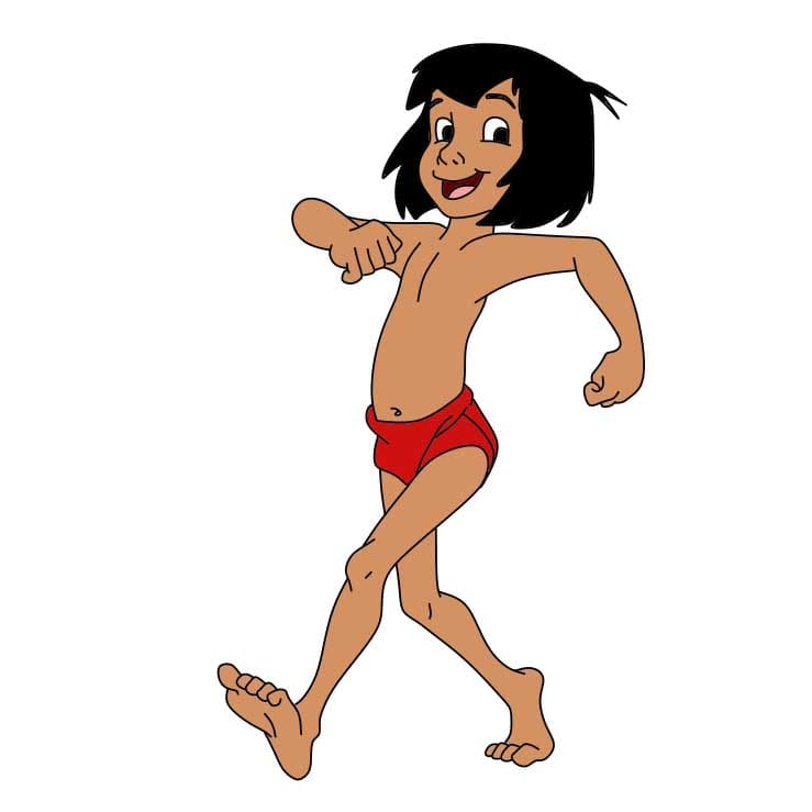 menggambar Mowgli