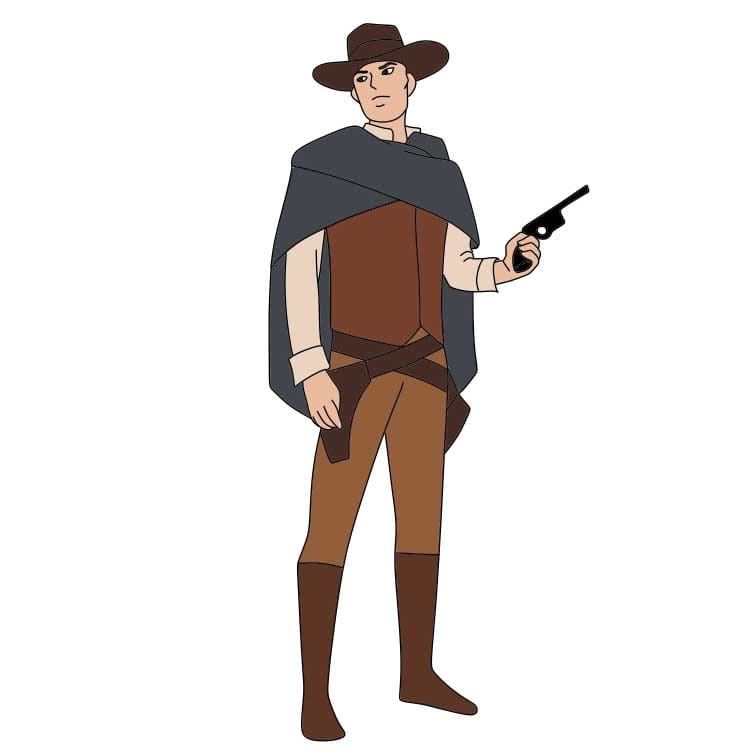How-to-Draw-a-Cowboy-Step-11