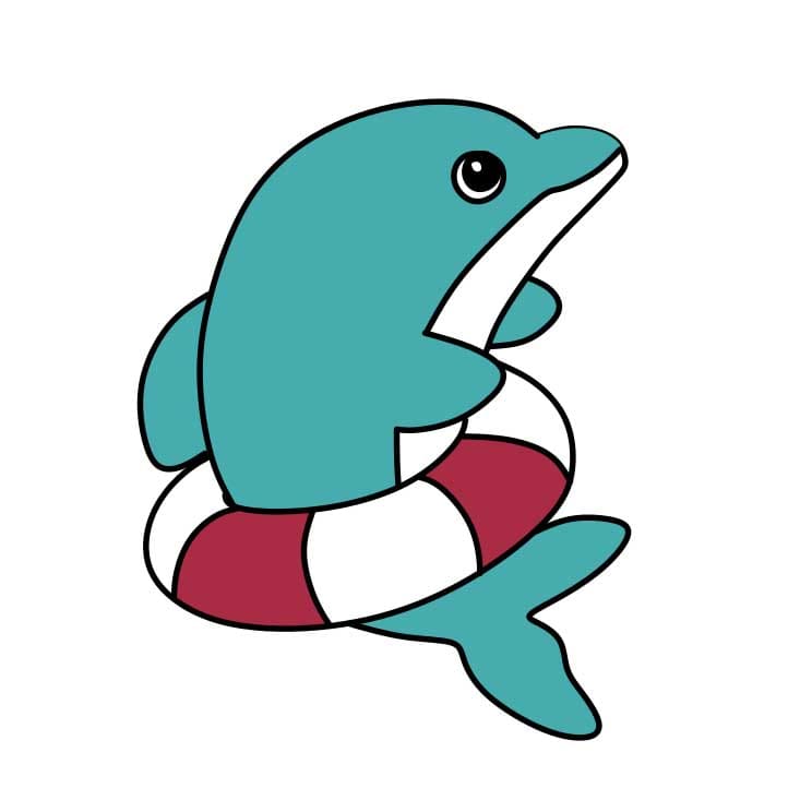 How-to-Draw-a-Dolphin-Step-7