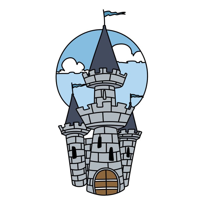 How-to-draw-a-castle-Step-10-3