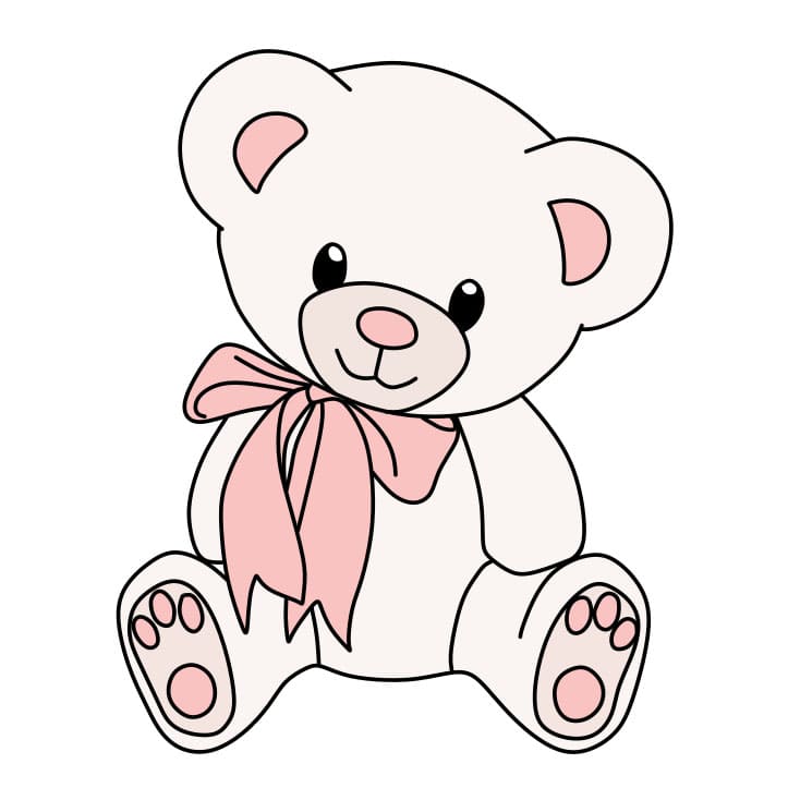 menggambar Boneka Beruang