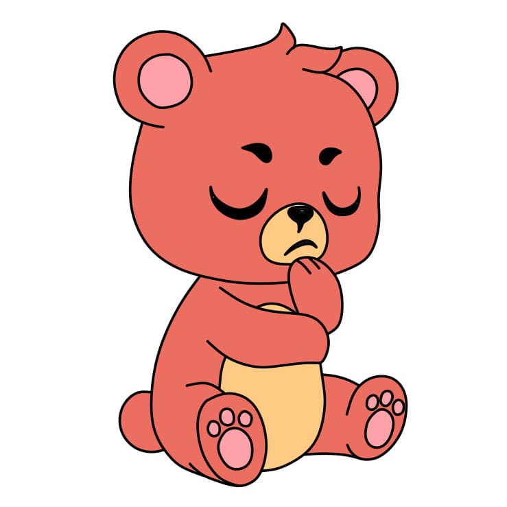 How-to-draw-a-teddy-bear-Step-8-9