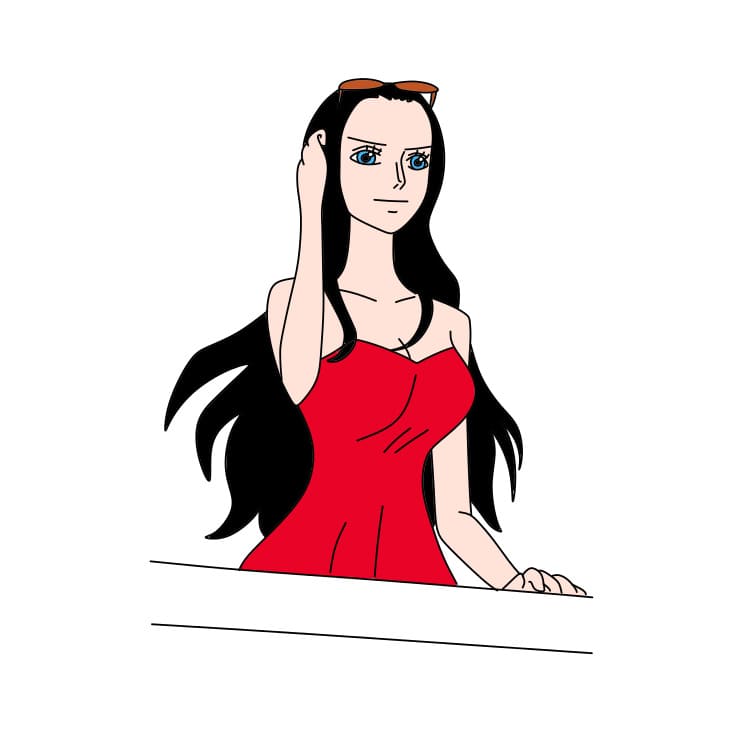 How-to-Draw-Nico-Robin-Step-10