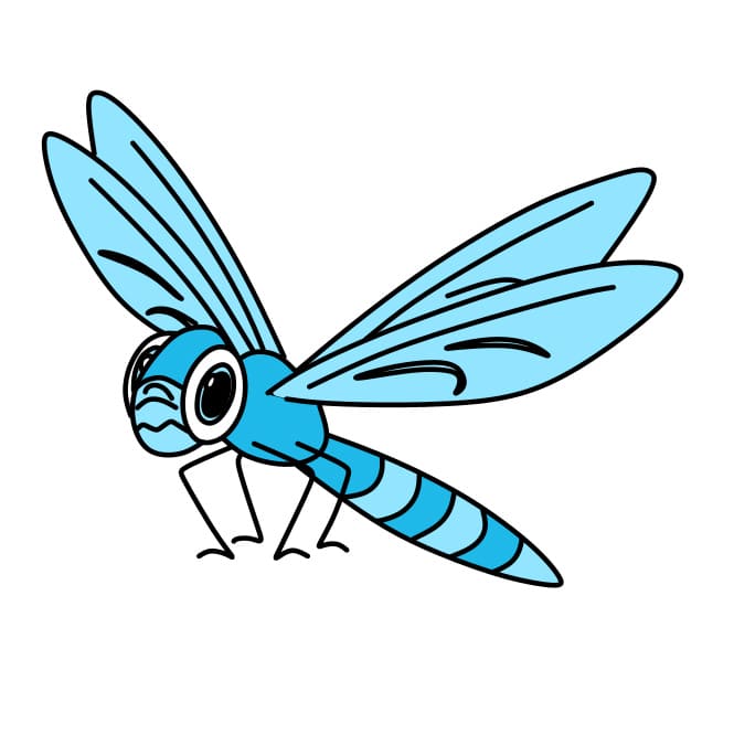How-to-draw-a-dragonfly-Step-8