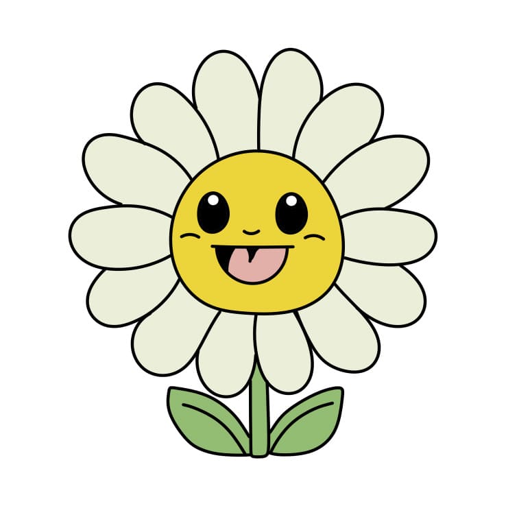 How-to-draw-daisy-Step-6-5