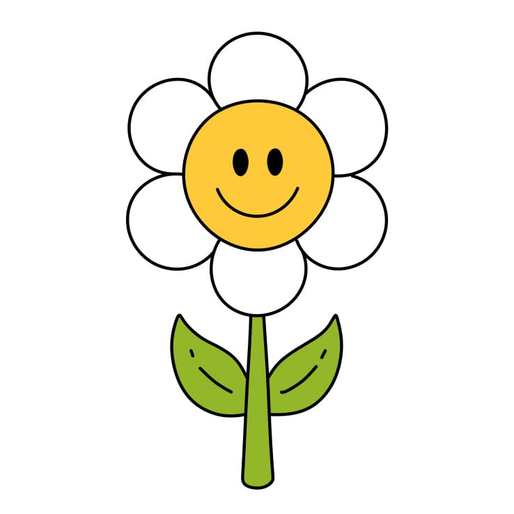 How-to-draw-daisy-Step-6-7
