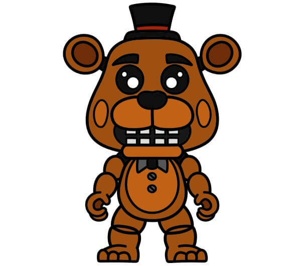 menggambar Freddy Fazbear