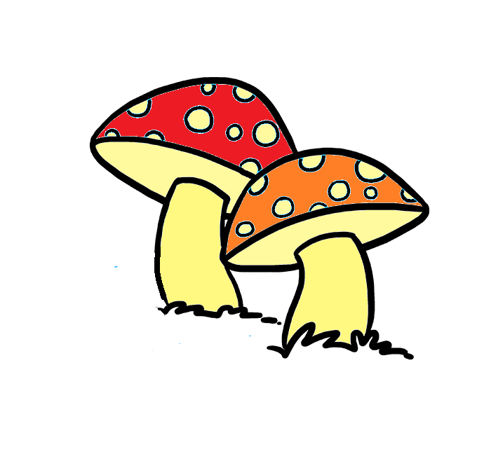 menggambar Jamur