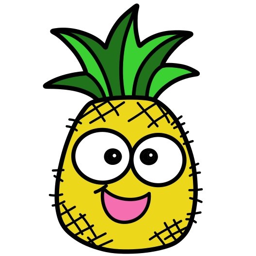 menggambar Pineapple