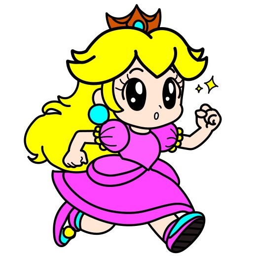 menggambar Peach Princess