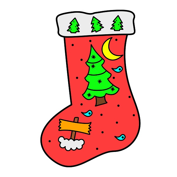 menggambar Hiasan Natal