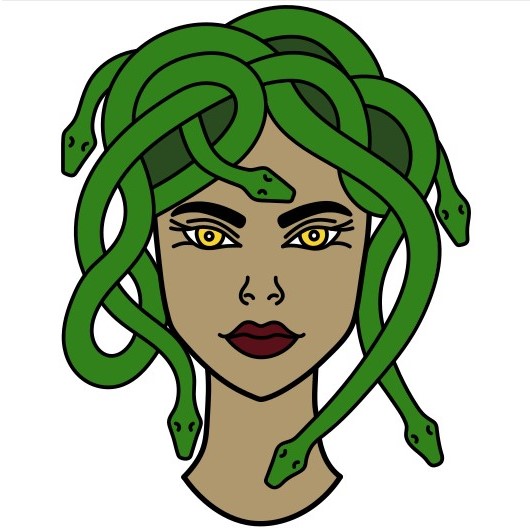 menggambar Medusa