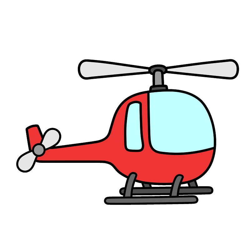 menggambar Helikopter